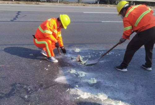 信州公路下沉注浆加固